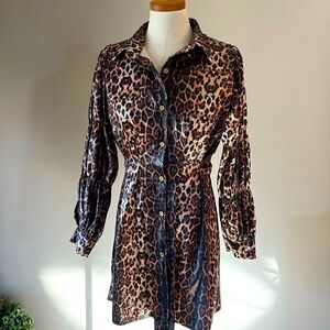 Leopard Print Mini Dress